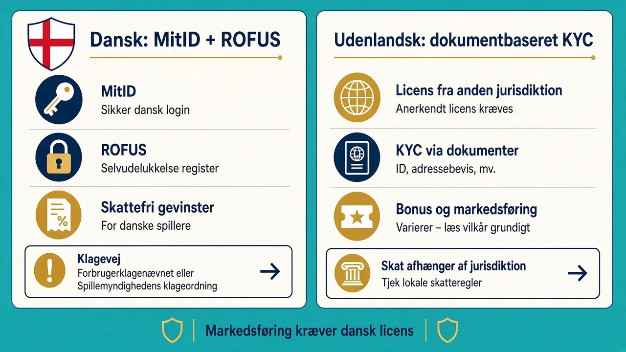 Dansk licens og udenlandsk licens